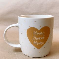 Home Sweet Home Mug - White & Gold