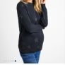 Jojo Maman Bebe navy star maternity jumper Image 2