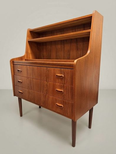 Stylish and Practical Danish Teak Secretary Desk