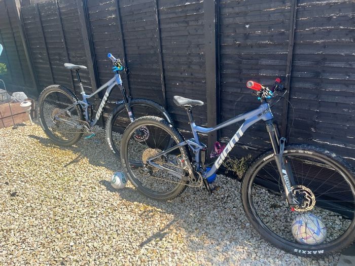 Two giant stance bikes