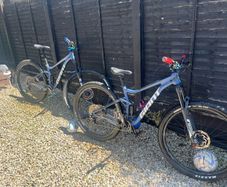Two giant stance bikes