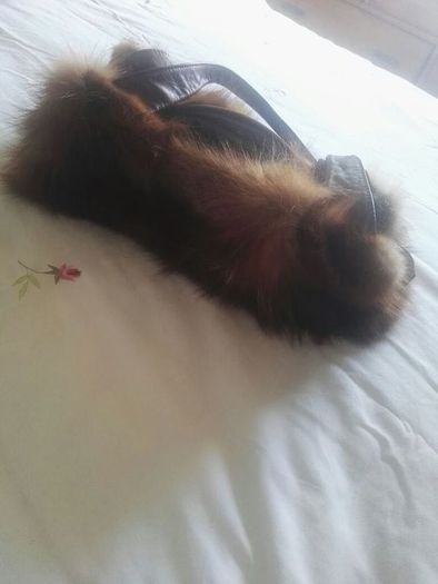 Brown Fur Bag