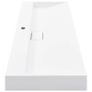 Wash Basin 120x46x11 cm Mineral Cast/Marble Cast White Image 5