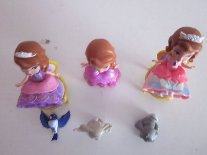 Disney Three Sofia Mattel Action Figure Dolls 3.25"