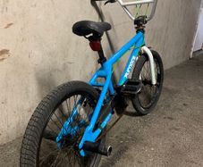 Blue & White BMX Bike (20 inch) - Fully Functional / Fixer-Upper