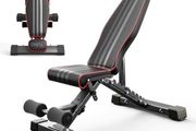 Adjustable Weight Bench, Commercial Workout Bench for Home Gym, Decline/Flat/Incline Bench Press, 90 Positions