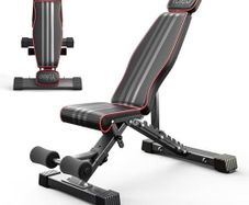 Adjustable Weight Bench, Commercial Workout Bench for Home Gym, Decline/Flat/Incline Bench Press, 90 Positions