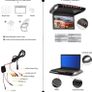 Car Roof Monitor, 1080P HD Ultra Slim 10.1 Inch IPS Screen Flip Down Multimedia Monitor with FM SD USB Image 7