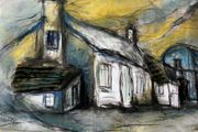 Abstract Mayo inspired art - Irish Homestead Horizon
