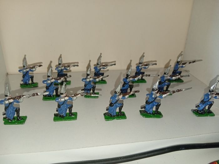 Collection Of Prince August toy soldiers 1970s Lead Figures-some Damage