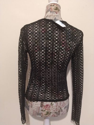 Black Lace Top, New With Tags