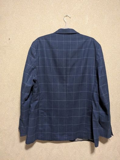 MOSS mens checked linen wool blazer size XL