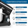 Stand Mixer,5 Quarts 8-Speed 1000W Tilt-Head Food Mixer, Kitchen Electric Standing Mixer With Dough Hook, Whisk, Beater, Splash Guard & Mixing Bowl For Baking, Dishwasher Safe (Black Image 5