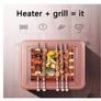 Electric Patio Heater, Electric Heater, Heater Garden Ovens, Grill and  Heater, Universal Handle and Wheel Design Image 5