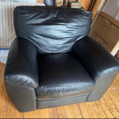 Black Leather Armchair