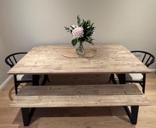 Michael Murphy Senzia Dining Table, Bench and Two Next Chairs