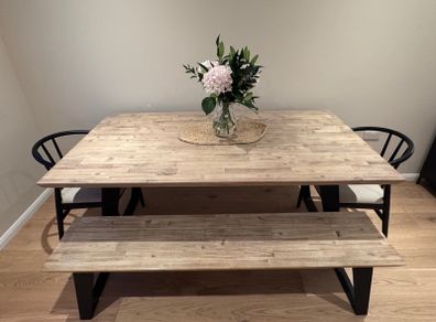 Michael Murphy Senzia Dining Table, Bench and Two Next Chairs