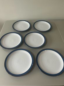Denby - Imperial Blue - 6 dinner plates