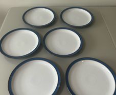 Denby - Imperial Blue - 6 dinner plates