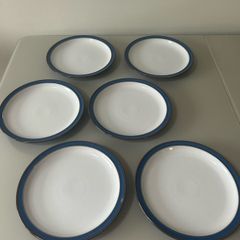 Denby - Imperial Blue - 6 dinner plates