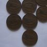 Irish coins. 20 pieces @1D from years (1941-1952) Image 3