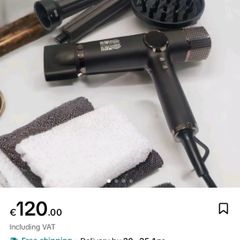 Blow wrap ionic hair dryer and styler