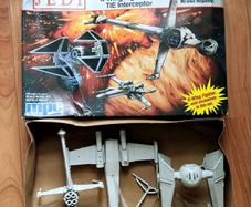 Vintage Star Wars B-Wing Fighter X-Wing Fighter Tie Interceptor Mpc Ertl Return Of The Jedi 1992 Model