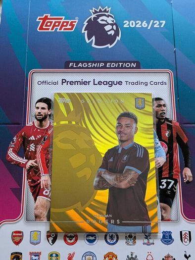 Morgan Rogers Gold Edge Edition Topps Premier League Flagship Edition 2026/27