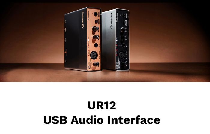 Audio Interface Steinberg UR12 + recording/podcasting/streaming setup