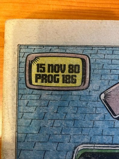 Comic: '2000AD' no. 186 (15/11/1980)