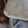 19th century painted pine table with marble top Image 4