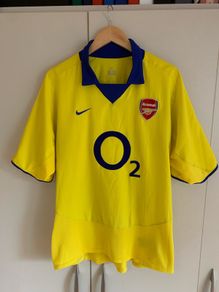 Vintage 2003/04 Arsenal PIRES No.7 Away Shirt - Original Highbury Printing