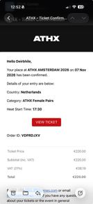ATHX Amsterdam tickets