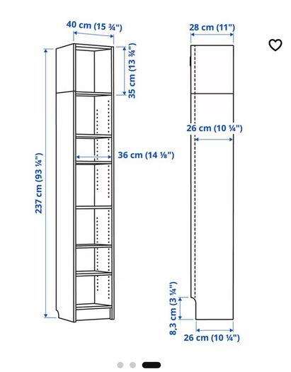 White IKEA bookcase