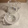 DUBLIN Crystal Milk Jug and Sugar Bowl. Image 10