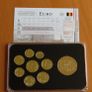 Belgium 24k Gold gilt euro coins set & Rhodium gilt Atomium Brussels medal limited edition Image 4