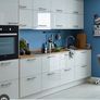 light oak slab kitchen doors Image 7