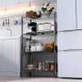 1000 lbs Storage Shelving Steel Heavy Duty 4-Tier Utility Shelving Unit Steel Organizer Wire Rack for Home,Kitchen,Office,Black 35 x 60 x 135.8 cm Image 6