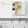 Wall Mount Mirror Cabinet Storage Bathroom Cupboard w/ Single Door and Shelves (FREE POSTAGE) Image 6