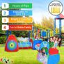 5Pc Kids Ball Pit Tents And Tunnels, Toddler Jungle Gym Play Tent With Play Crawl Tunnel Toy, Pit Balls Not Included, Indoor Outdoor Gift, Target Game W/ 4 Dart Balls (FREE POSTAGE) Image 6