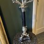 Candelabra - Heavy Black Lacquered & Silver Image 2