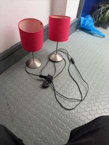 two ikea lamps