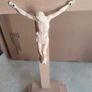 13" Hand Carved Standing Crucifix - Altar or Desktop Cross - PEMA Woodcarvings Image 8