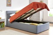 Single ottoman bed with mattress