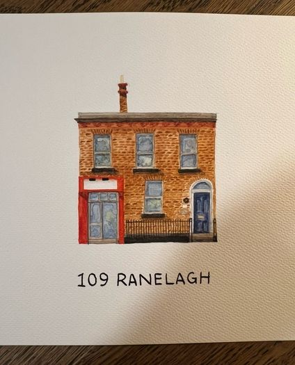 Custom Home Watercolour Painting