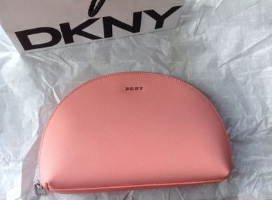 NEW Genuine DKNY Womens Large Makeup Bag CORAL