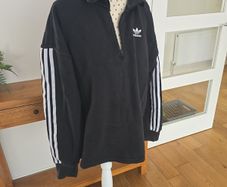 Adidas black oversized sweatshirt