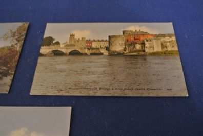 Thomond Bridge & King John's Castle - Rare Postcard