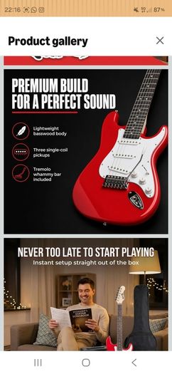 RockJam electric guitar