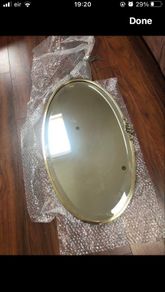 Brass Oval Mirror